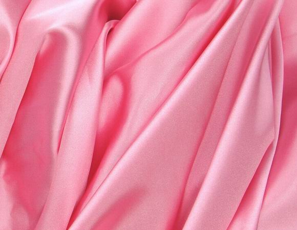 柔软服装粉红色亮面色丁布